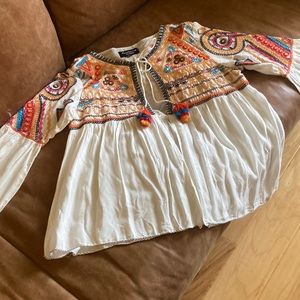 Feathers by Tolani lightweight Summer kimono style cover Size M